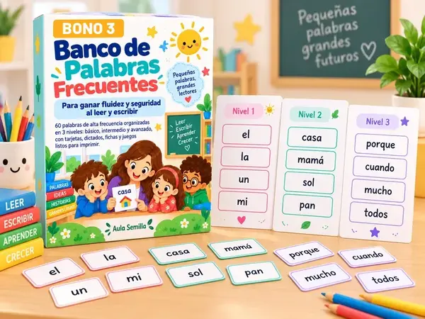 Banco de Palabras Frecuentes en 3 niveles